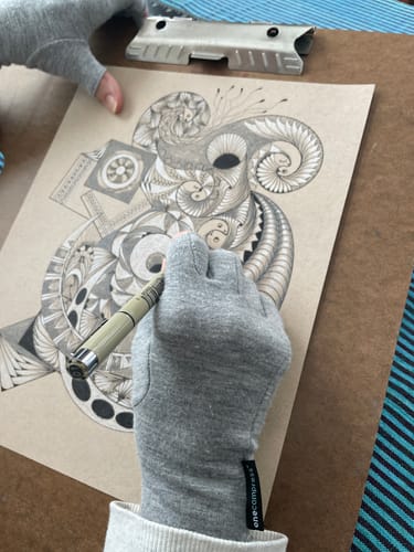 Customer photo review of Premium Onecompress™ Gloves