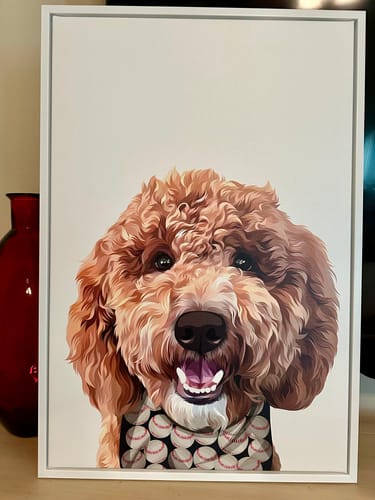 Customer photo review of Pet Art Canvas Wrap