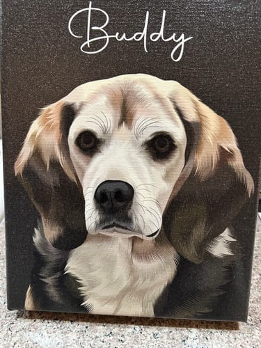 Customer photo review of Pet Art Canvas Wrap