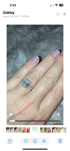 Customer photo review of Harper Pavé | Round