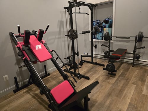 Customer photo review of RitFit BLP01 45 Degree 3-In-1 Leg Press Hack Squat and Calf Raise Machine