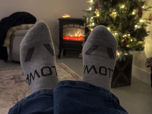 Customer photo review of Men's Alpaca Socks
