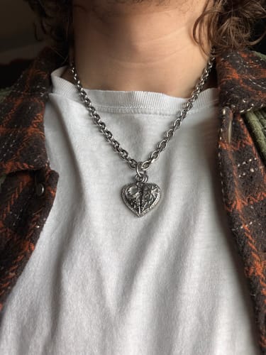 Customer photo review of COSMIC HEART PENDANT