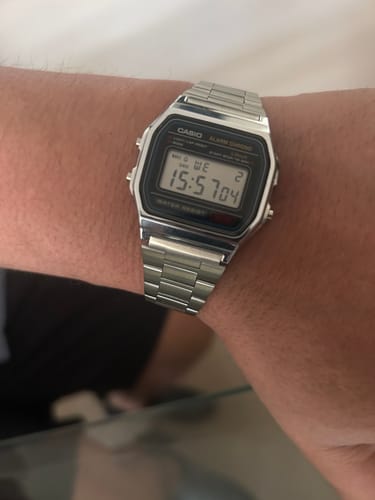 Customer photo review of Reloj Casio Vintage A158WA-1DF Azul/Plateado