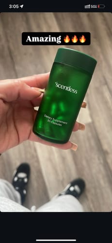 Customer photo review of Scentless Deodorant Supplement