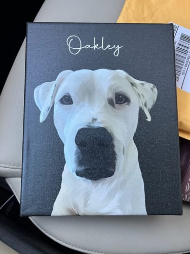 Customer photo review of Pet Art Canvas Wrap