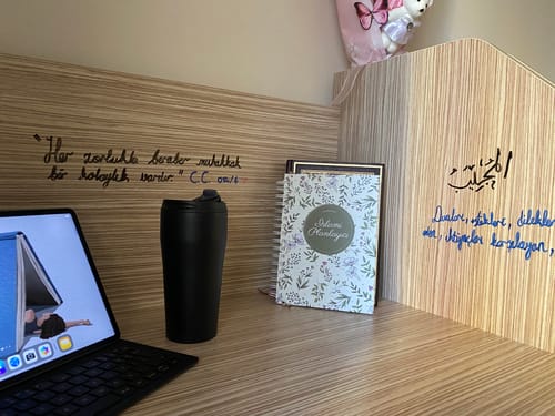 Customer photo review of İbadet Rehberi İslami Planlayıcı Çiçek Desenli Kapak