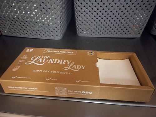 Customer photo review of Fragrance Free Laundry Sheets