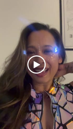 Customer video review of Lightning: LED Face Stickers