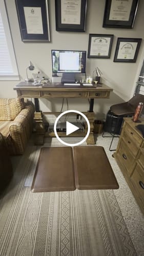 Mark R. review of Linen Antique Light | Standing Desk Mat image 1 out of 1