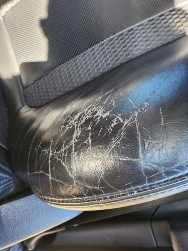 Customer photo review of Clyde’s Leather Recoloring Balm