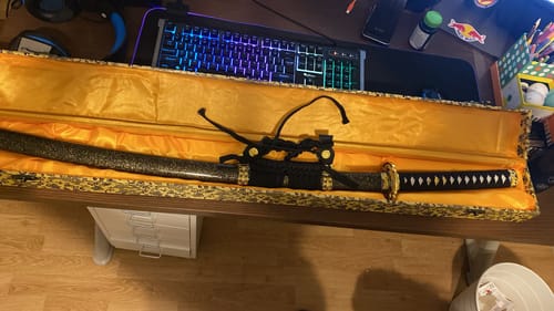 Customer photo review of Black and Gold Tachi