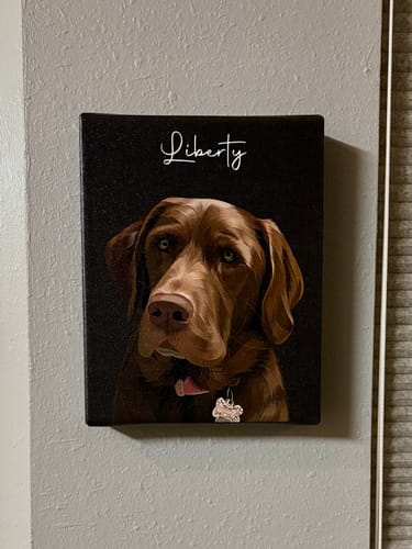 Customer photo review of Pet Art Canvas Wrap