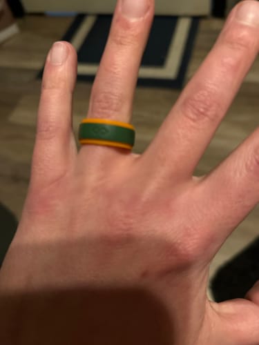 Donelle F. review of Men's Infinity Silicone Ring, Rinfit-Air. Comfortable & Durable Wedding Band. image 1 out of 1