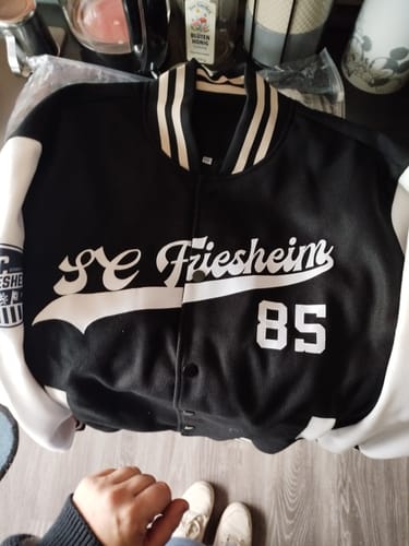 Customer photo review of Maßgeschneidertes Schwarz Weiß Jacke