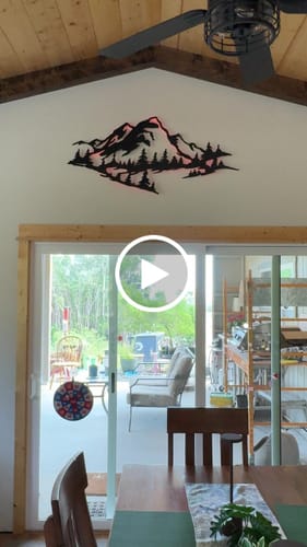 Customer video review of Mountain Range View - Metal Wall Art