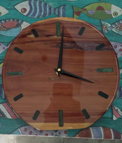 Customer photo review of 10" Circle + Clock Dials Style 2 Acrylic Router Template