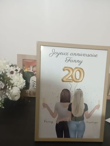Customer photo review of Affiche Personnalisée - Joyeux Anniversaire