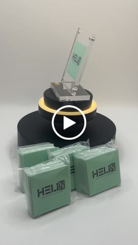 Customer video review of 200 - 2" Custom Laminated Vinyl Stickers