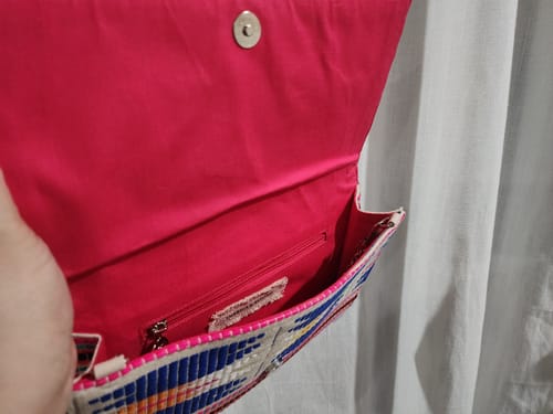 Customer photo review of New Confetti Embellished Clutch