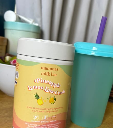 Customer photo review of Pineapple Lemon & Lime Crush Hydration Electrolyte Drink with Verisol® Collagen
