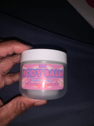 Customer photo review of Raspberry Macarron | Body Balm