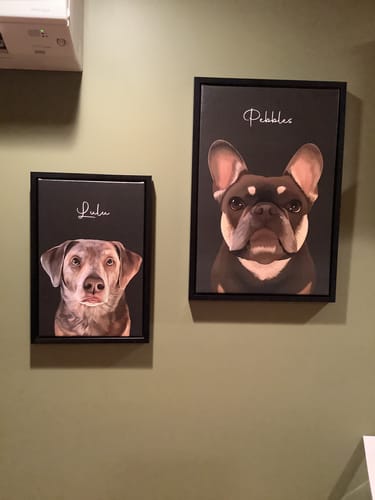 Customer photo review of Pet Art Canvas Wrap