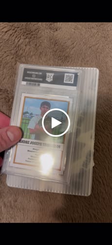 Customer video review of Custom Graded Card
