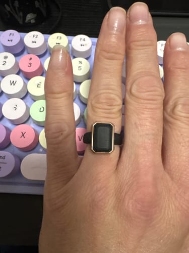 Amy S. review of Emerald Collection- Silicone Rings with Metal Frame image 1 out of 1