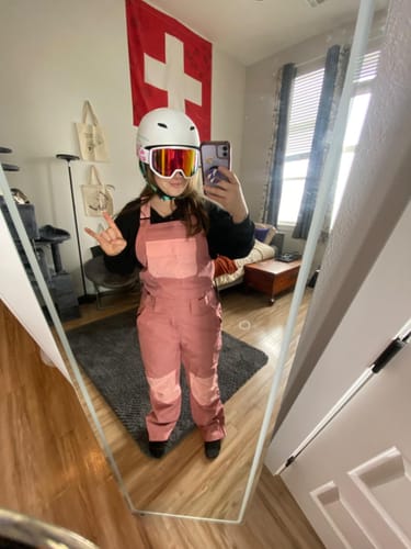 Customer photo review of Women's Ski Bibs Pants High Waist Ski Overalls