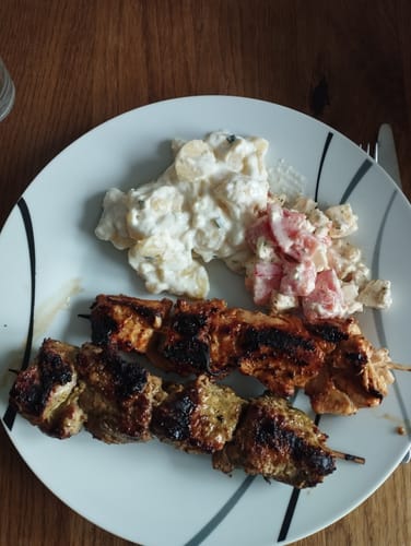 Customer photo review of Schweine-Schaschlik Knoblauch Pfeffer 1kg