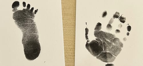 Customer photo review of Mammas Milk Bar Inkless Print Keepsake