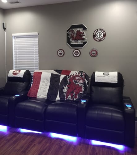 Customer photo review of South Carolina Gamecocks "Block C" 3D Vintage Metal Wall Art