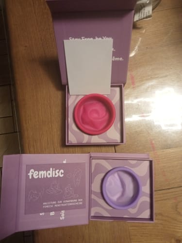 Customer photo review of 🎁 femdisc disque menstruel jetable (100% off)