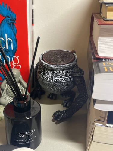 Customer photo review of Cool Warrior Pot Game Decoration Figure