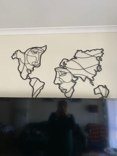 Customer photo review of Faces of World Map