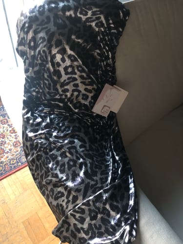 Customer photo review of Abito Metal leopardato corto