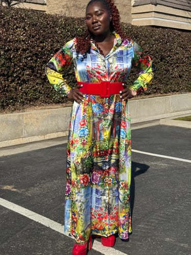 Customer photo review of Mahawa Shirt Dress