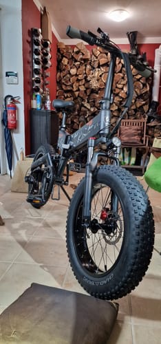 Customer photo review of Bezior XF200 Electric Mountain Folding Bike