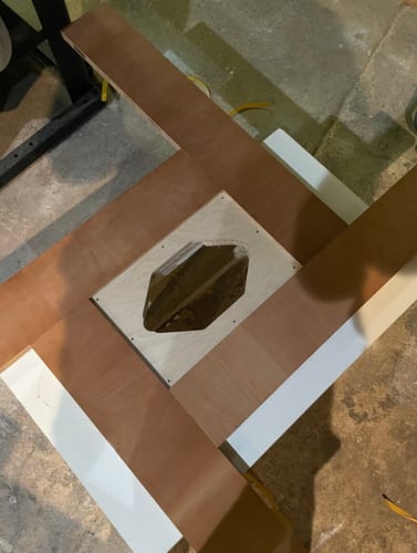 Customer photo review of Swappable Palm/Trim Router Table Plate For Dual Handle Router Base