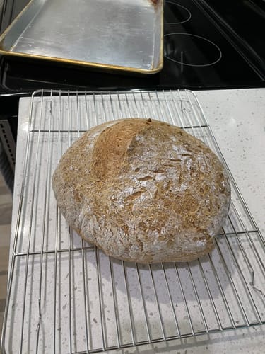 Customer photo review of Pizza Crust Mix - Makes 2 Crusts!