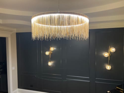 Customer photo review of WOMO Fringe Round Chandelier-WM2062a