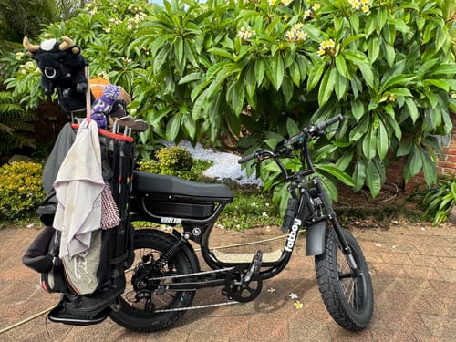 Customer photo review of Golf Club Carrier