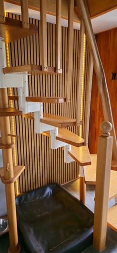 Customer photo review of Akustikpaneele Rustikale Eiche - 240 cm x 60 cm