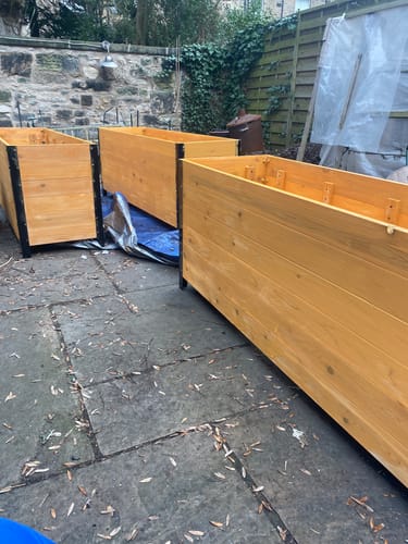 Customer photo review of Large Planter Box - 46cm x 153cm x 61cm