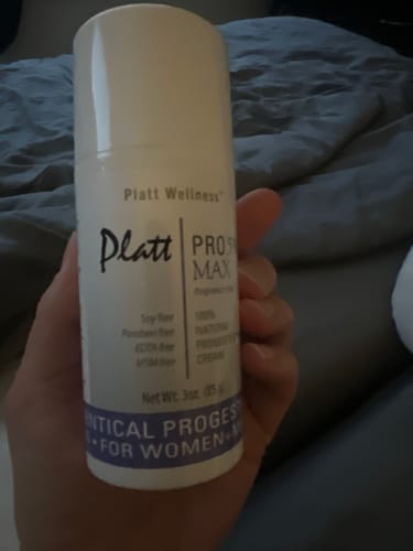 Customer photo review of Dr. Platt’s PRO MAX 5% Progesterone Cream (bio-identical)