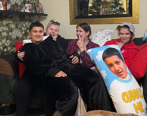 Customer photo review of Photo Pillow Cuddle Buddy - Custom Body Pillow