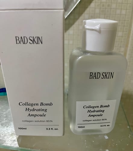 Customer photo review of Bad Skin™ Korean Collagen Bomb Hydrating Ampoule