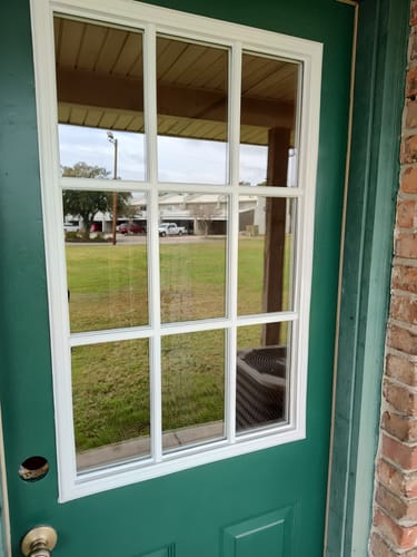 Customer photo review of Clear 9 Lite Glass and Frame Kit (Half Lite)