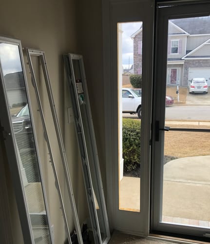 Customer photo review of Clear 1 Lite Glass and Frame Kit (Full Sidelite)